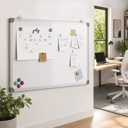 Premium Magnetic Whiteboard 40x30 cm for Wall Display