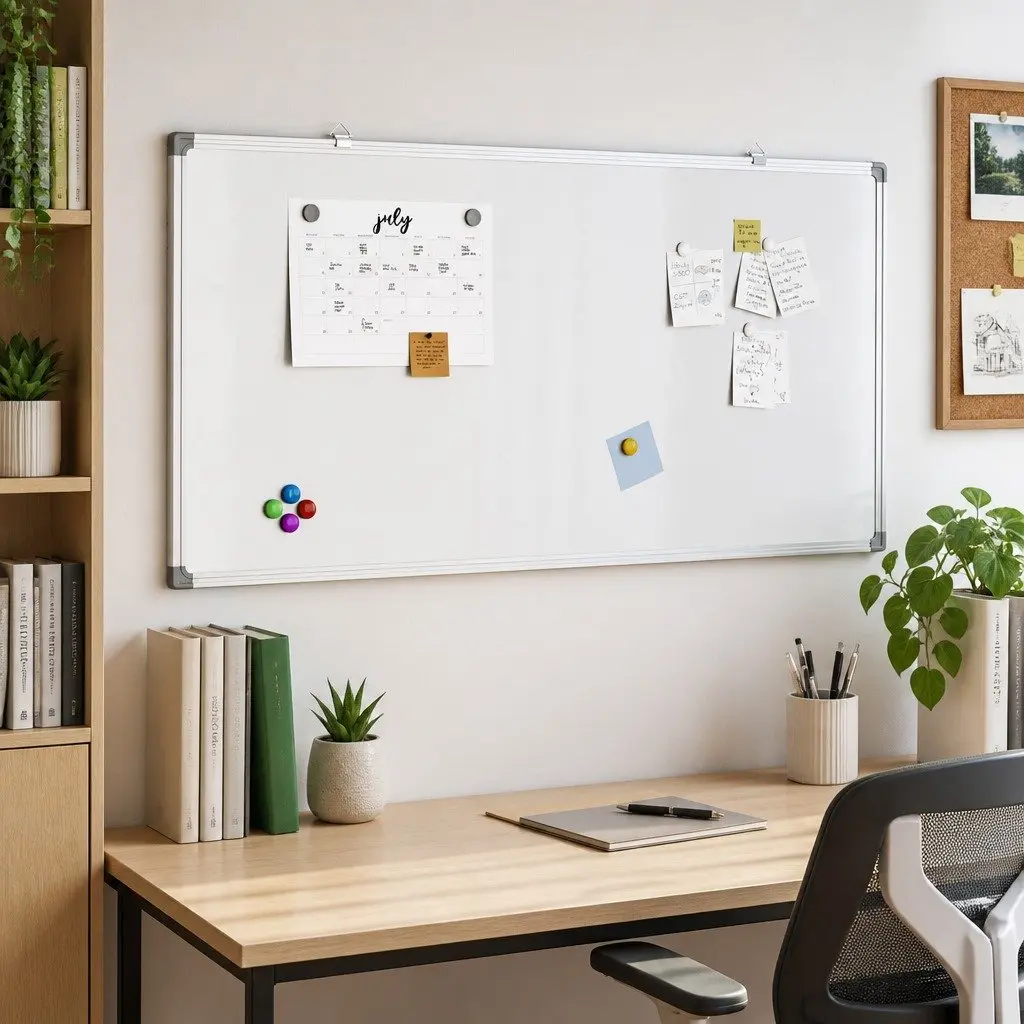 Magnetic Whiteboard 60x30cm with Sturdy Frame