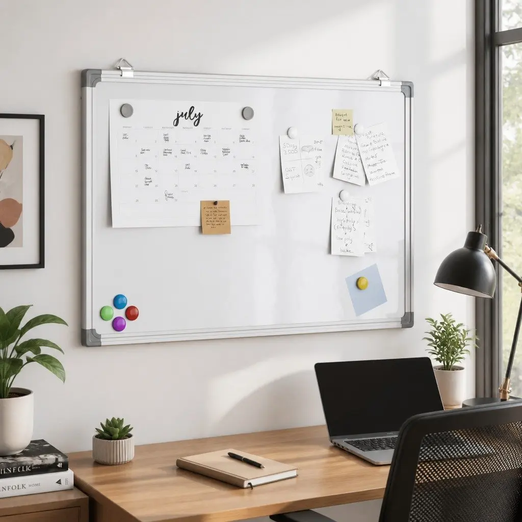 Magnetic Whiteboard 60x40cm for Office and Home