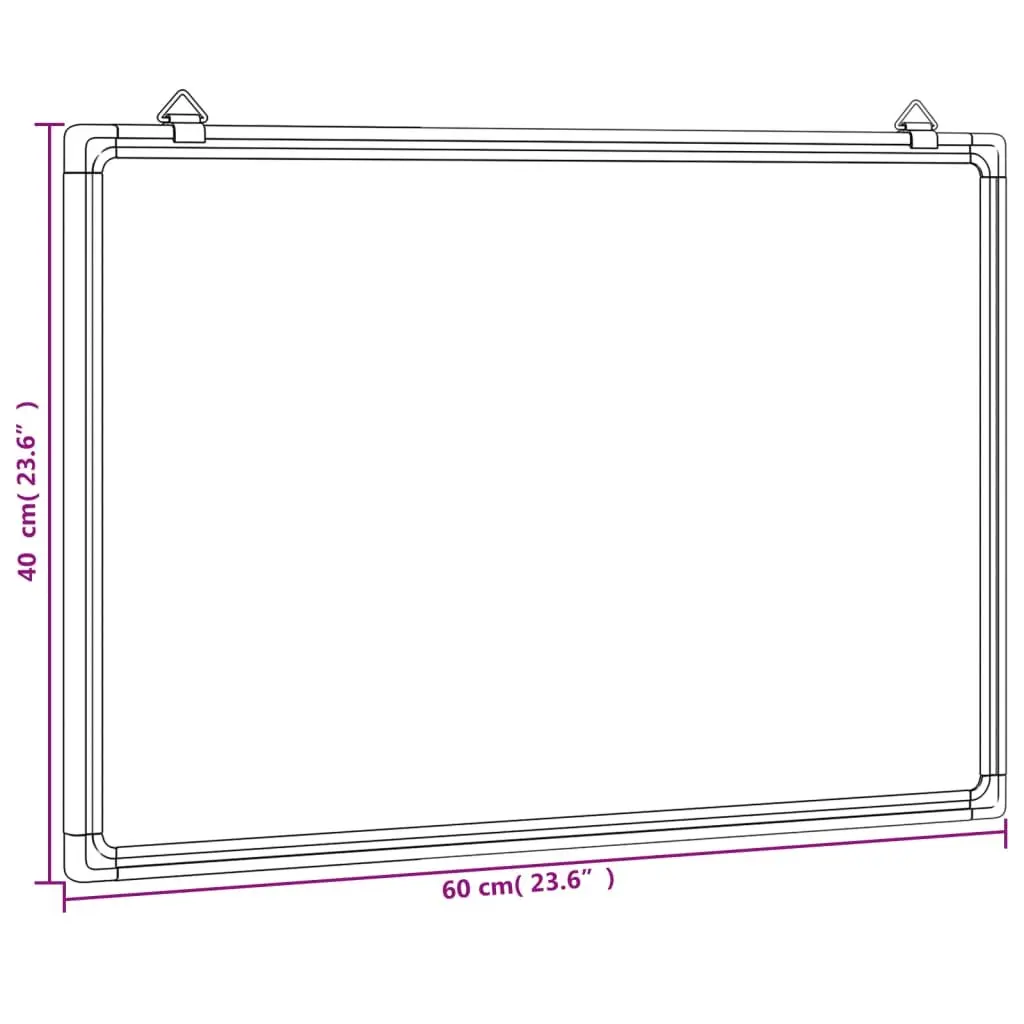 Magnetic Whiteboard Aluminium 60x40cm White