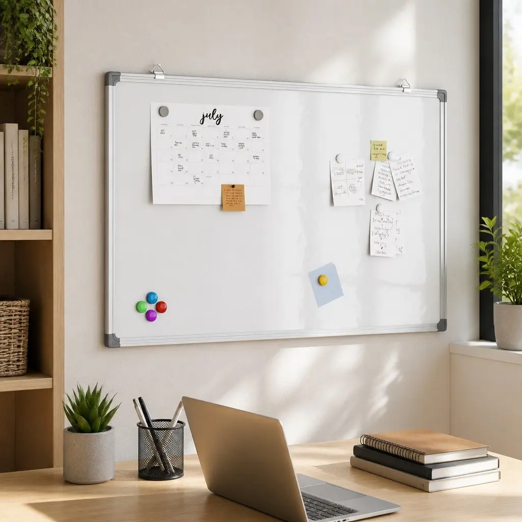 Magnetic Whiteboard 80x50cm for Home & Office