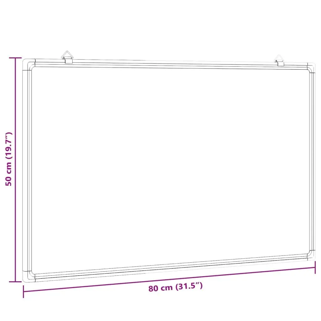 Magnetic Whiteboard Aluminium 80x50cm White