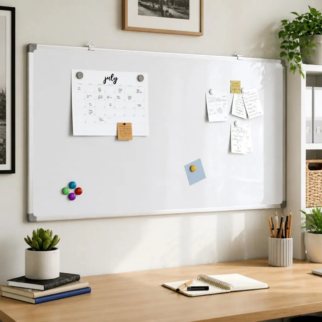 Magnetic Whiteboard 100x50cm for Office and Home