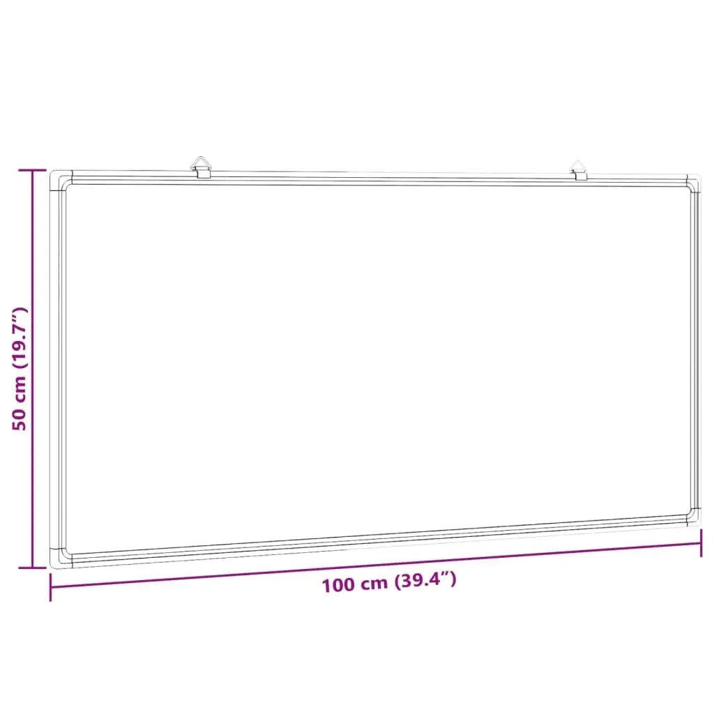 Magnetic Whiteboard Aluminium 100x50cm White