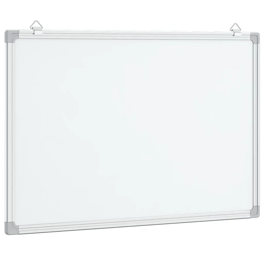Magnetic Whiteboard Lacquer-coated 80x60cm Aluminium Frame White