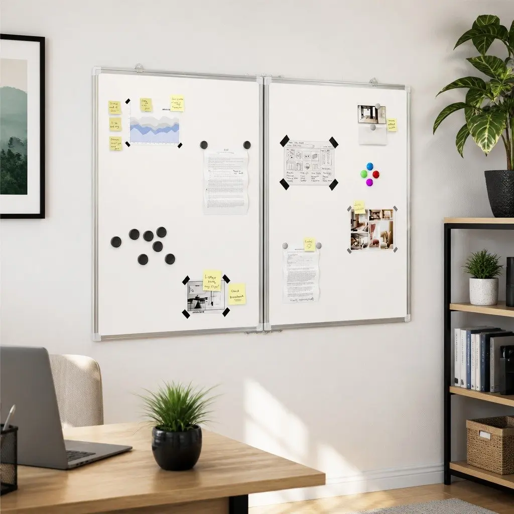 Foldable Magnetic Whiteboard for Home and Office