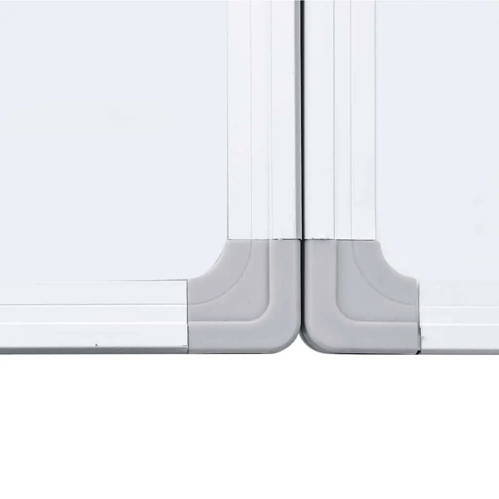 Magnetic Whiteboard Lacquer-coated Aluminium Two Panel Foldable Display Board 150 x 80 cm