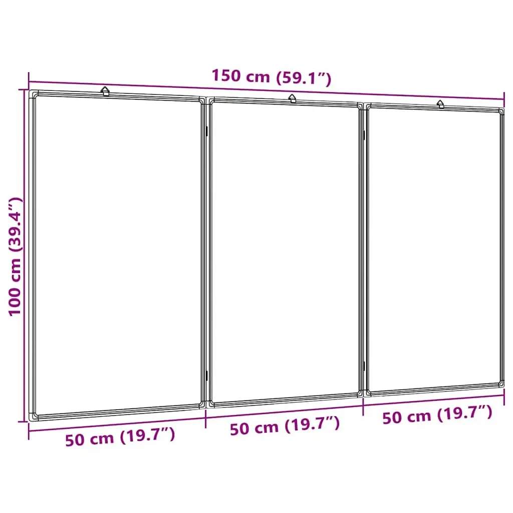 Foldable Magnetic Whiteboard for Office and Home