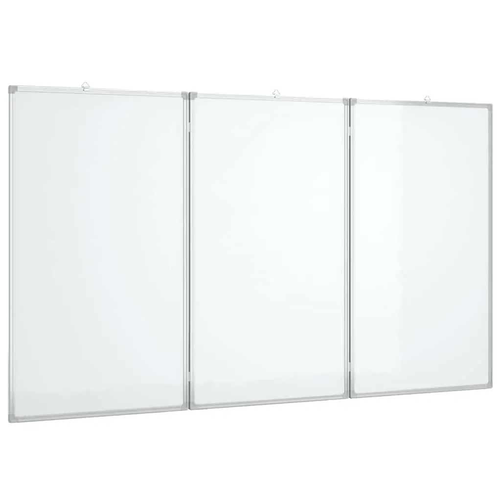 Magnetic Whiteboard Lacquer-coated 180x80 cm Foldable Two-Panel Display Board