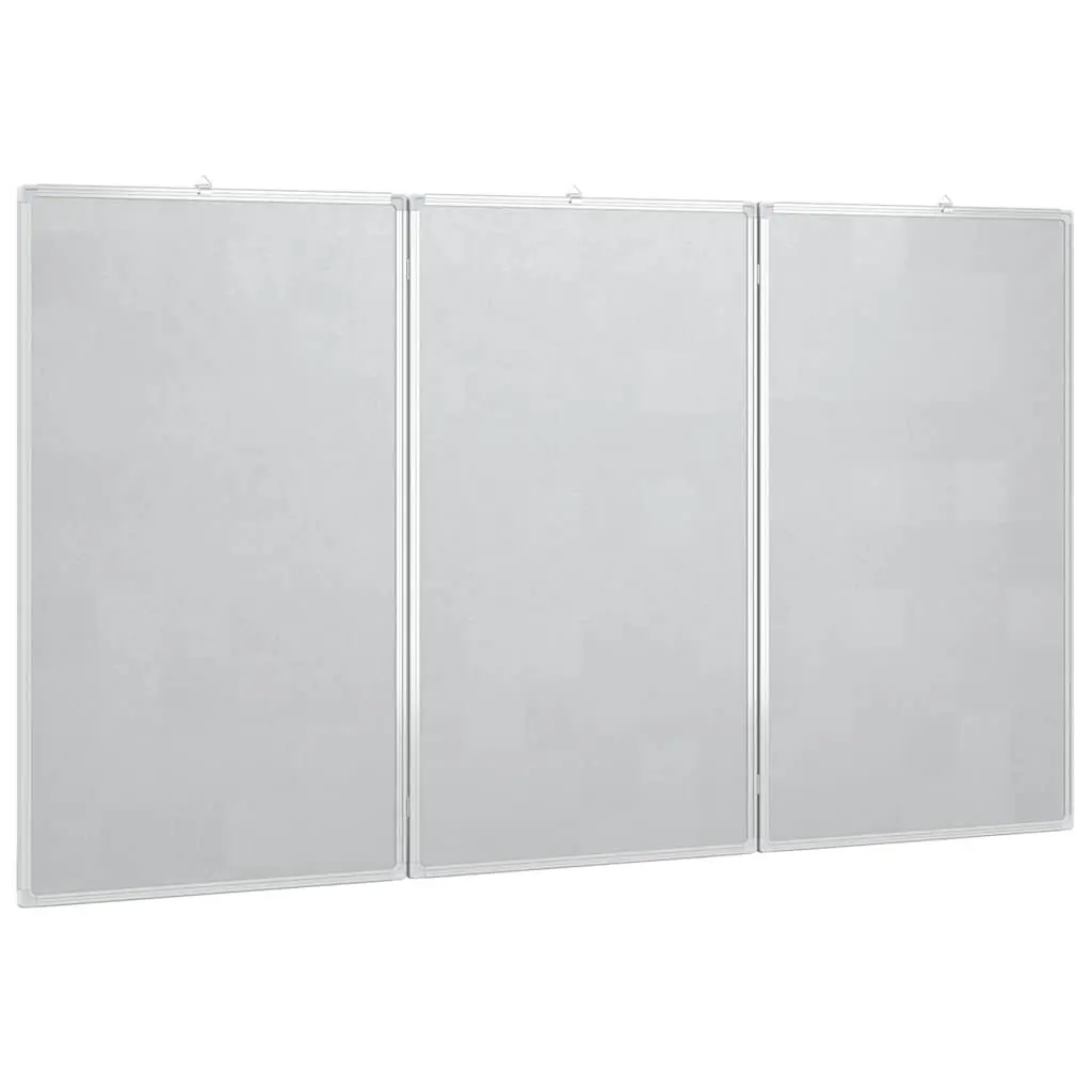 Magnetic Whiteboard Lacquer-coated 180x80 cm Foldable Two-Panel Display Board