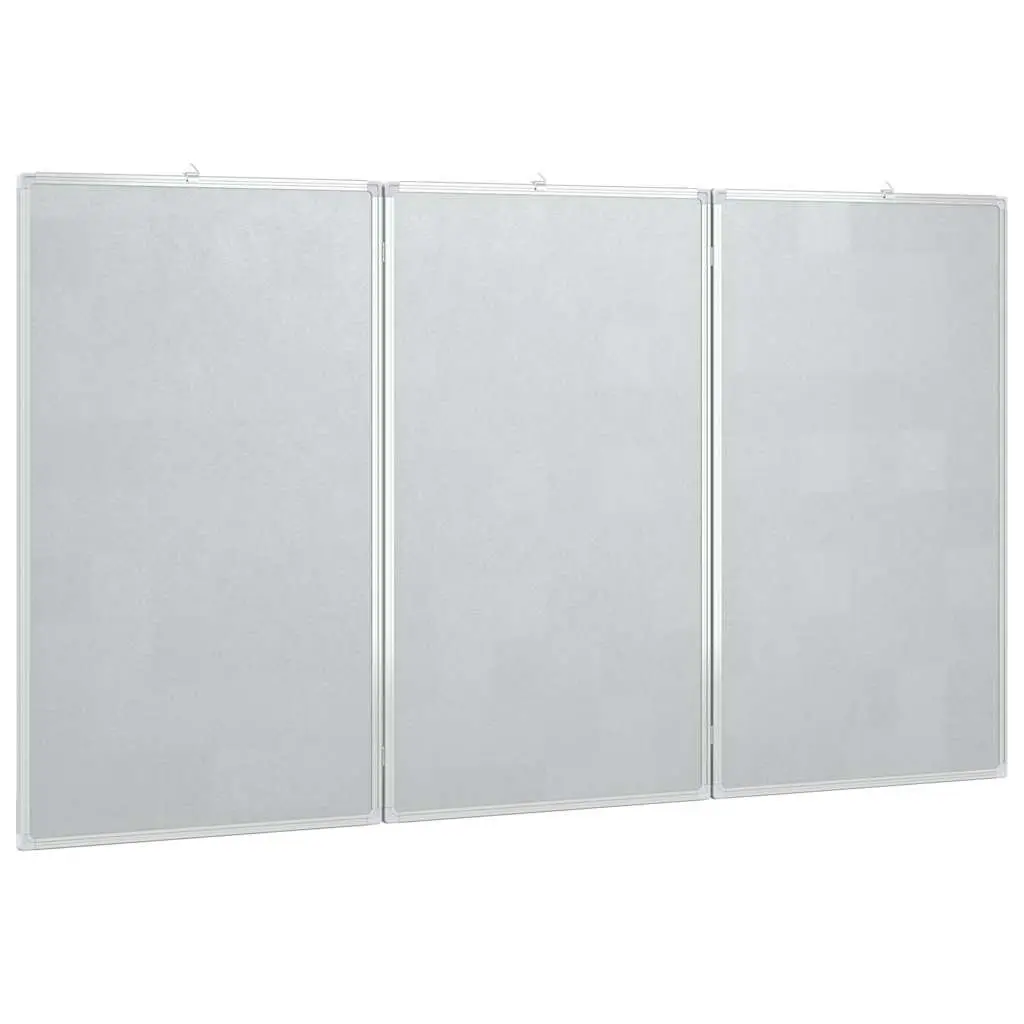 Foldable Magnetic Whiteboard with Two Panels for Presentations