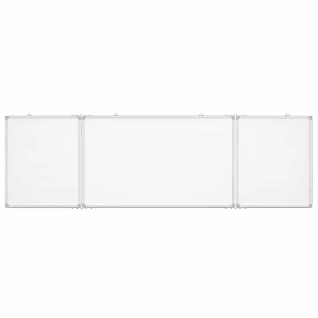 Foldable Magnetic Whiteboard Aluminium 160x50 cm White