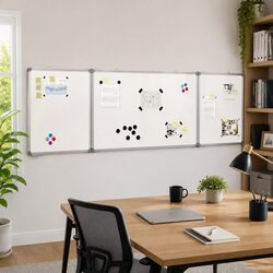 Sturdy Foldable Magnetic Whiteboard 160x60cm for Offices