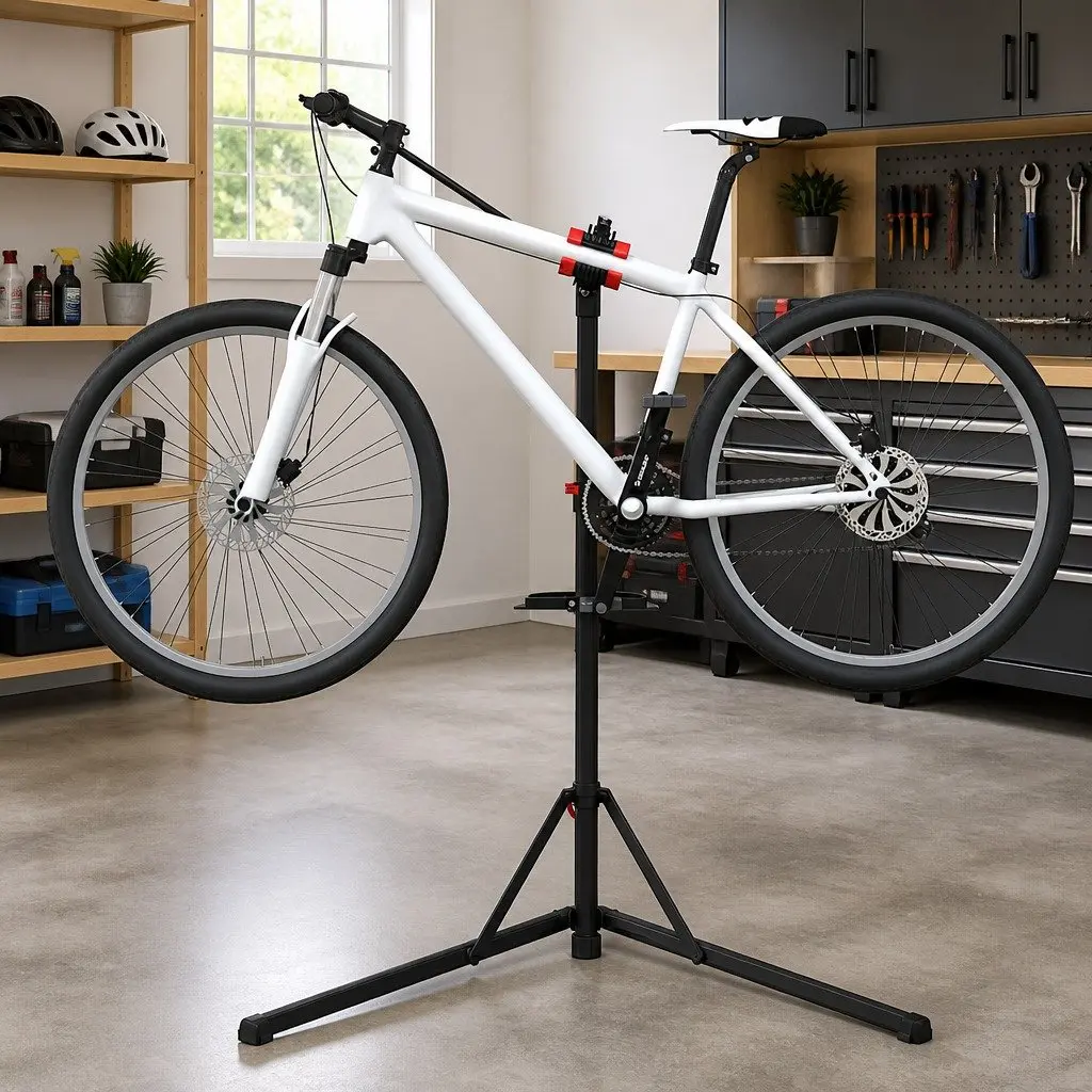 Foldable Bike Repair Stand with Adjustable Height 92-152cm