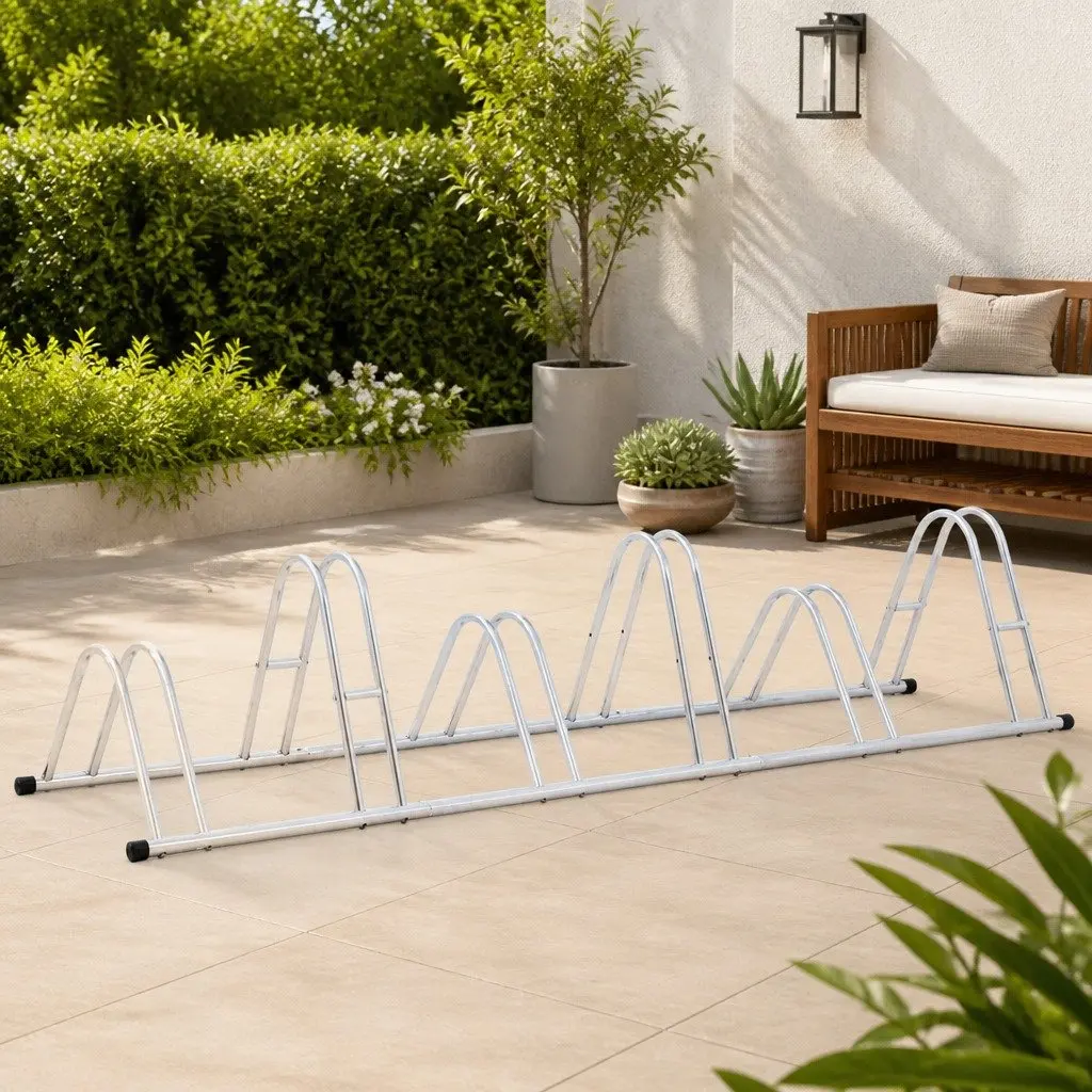Freestanding Bicycle Stand for 6 Bikes