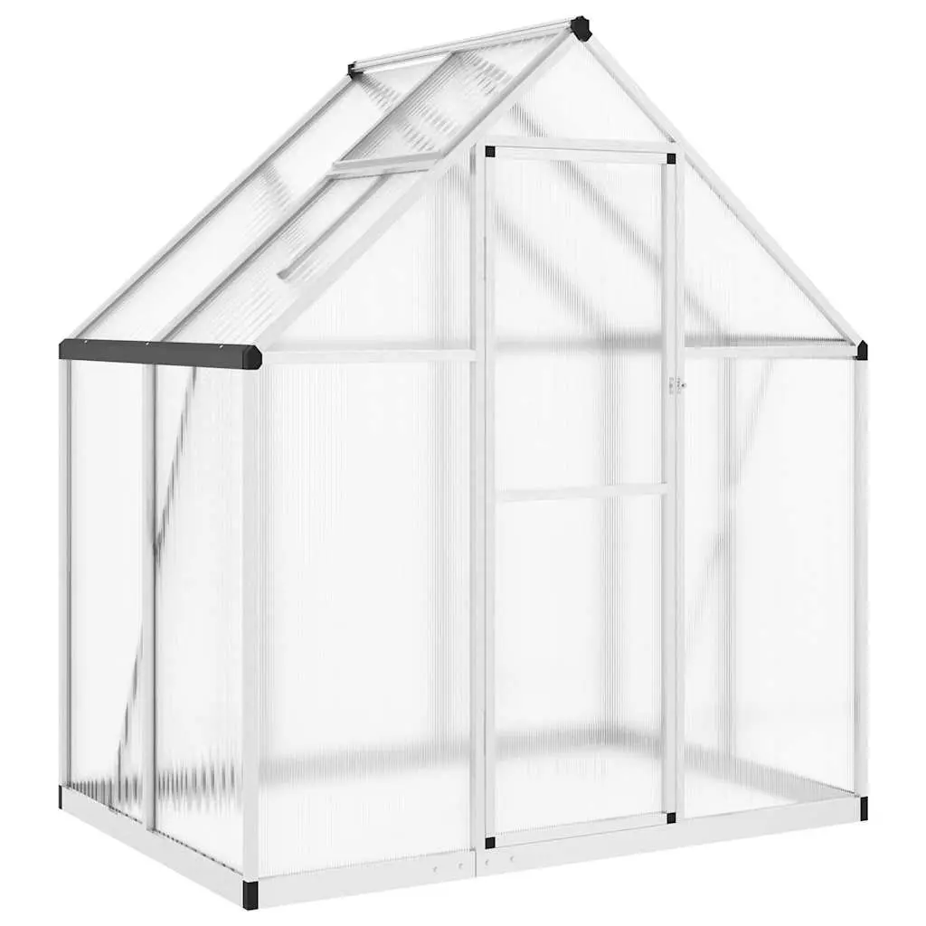 Silver Greenhouse with Base Frame 169x114x195 cm