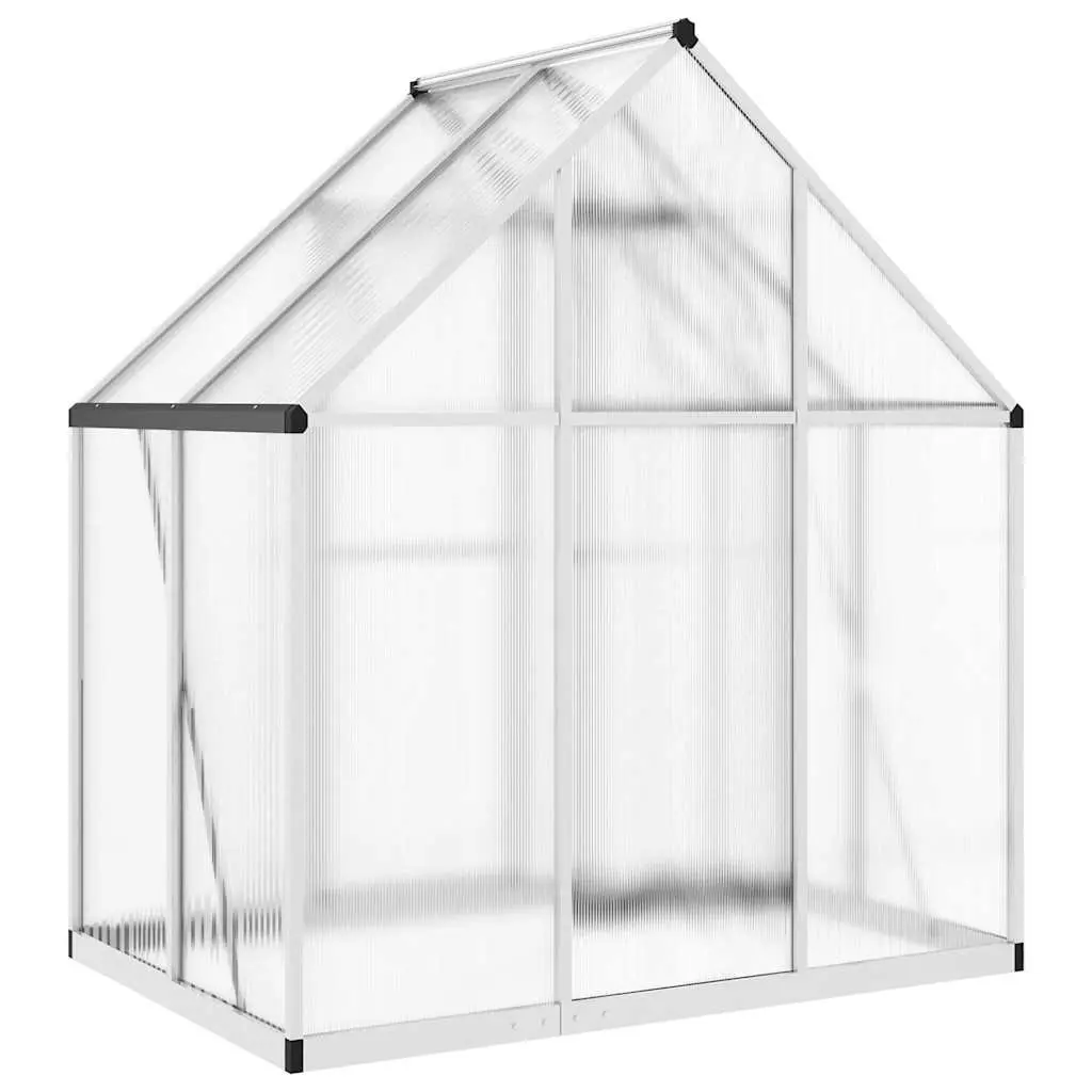 Silver Greenhouse with Base Frame 169x114x195 cm