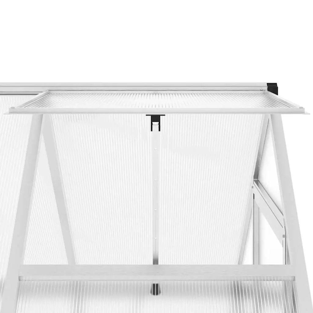 Silver Greenhouse with Base Frame 169x114x195 cm