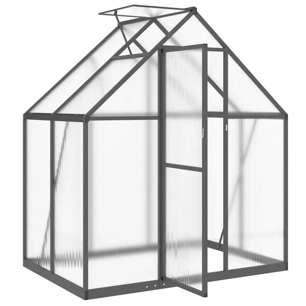 Greenhouse Aluminium Polycarbonate 169x114x195 cm Anthracite