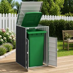 Steel Anthracite Garden Waste Container Enclosure