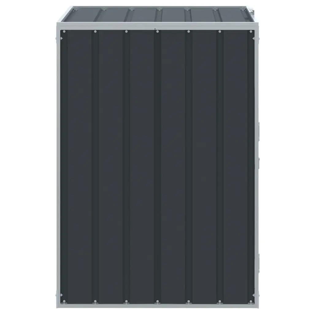Wheelie Bin Storage Powder-coated Steel Single Bin Anthracite Garden Waste Container Enclosure