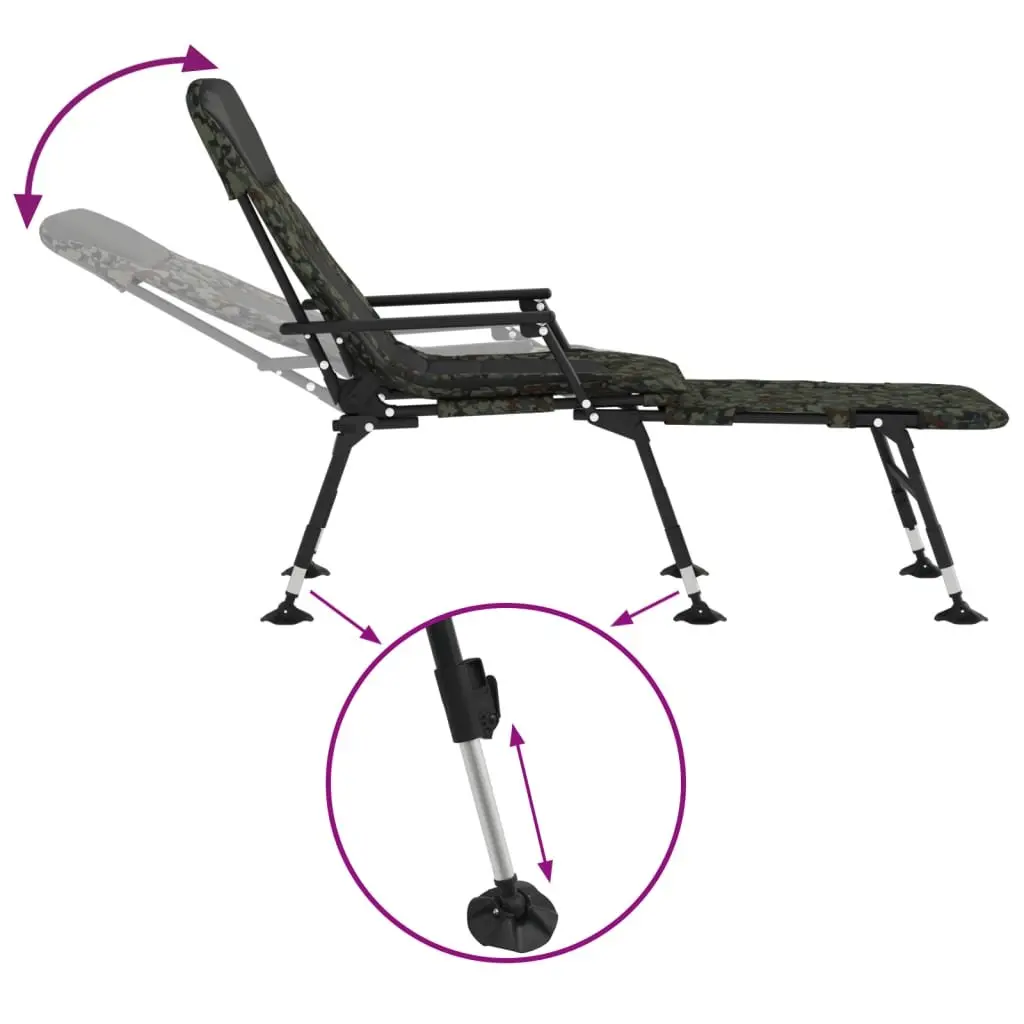 Fishing Bedchair with Adjustable Mud Legs