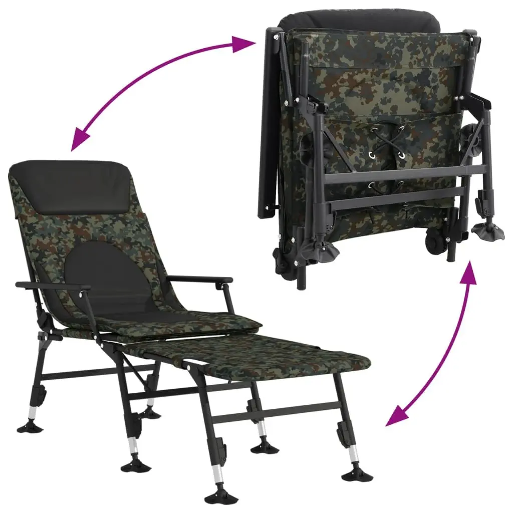 Fishing Bedchair with Adjustable Mud Legs