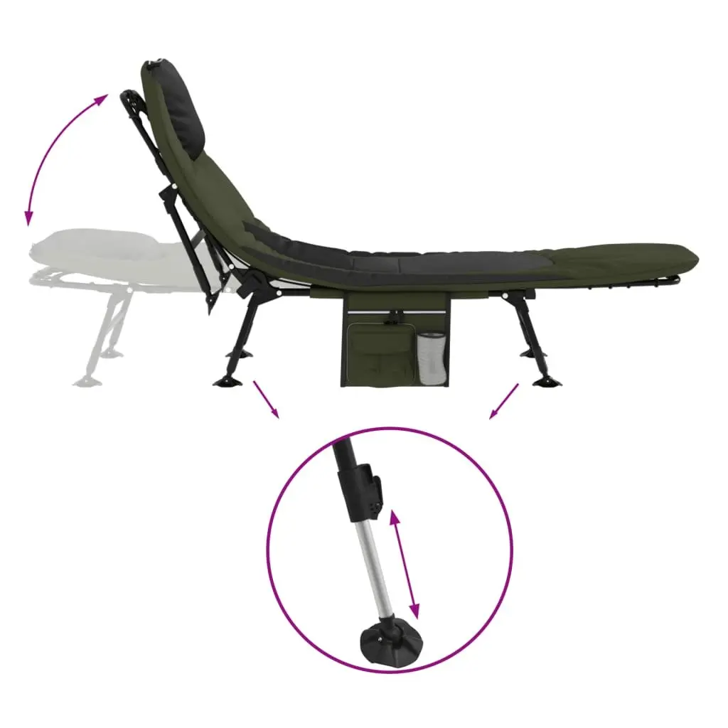 Foldable Fishing Bed with Adjustable Backrest