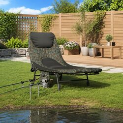 Durable Foldable Fishing Bed with Adjustable Legs