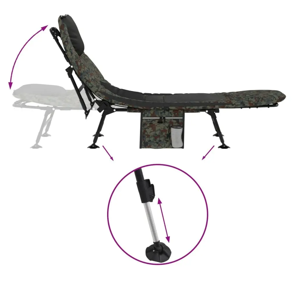 Foldable Fishing Bed with Adjustable Legs