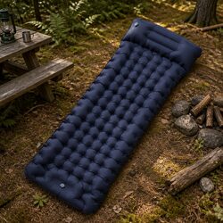 Durable Self Inflating Camping Mattress with Pillow – Grey