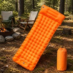 Premium Self Inflating Camping Mattress with Integrated Pillow