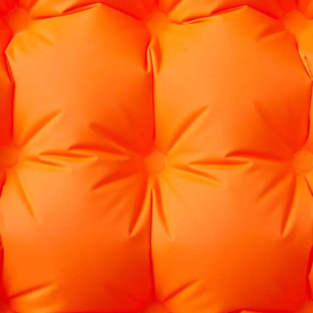 Self Inflating Camping Mattress 40D Nylon 10.5 cm Single Orange