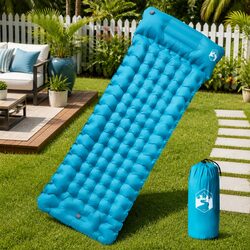 Premium Self Inflating Camping Mattress with Integrated Pillow