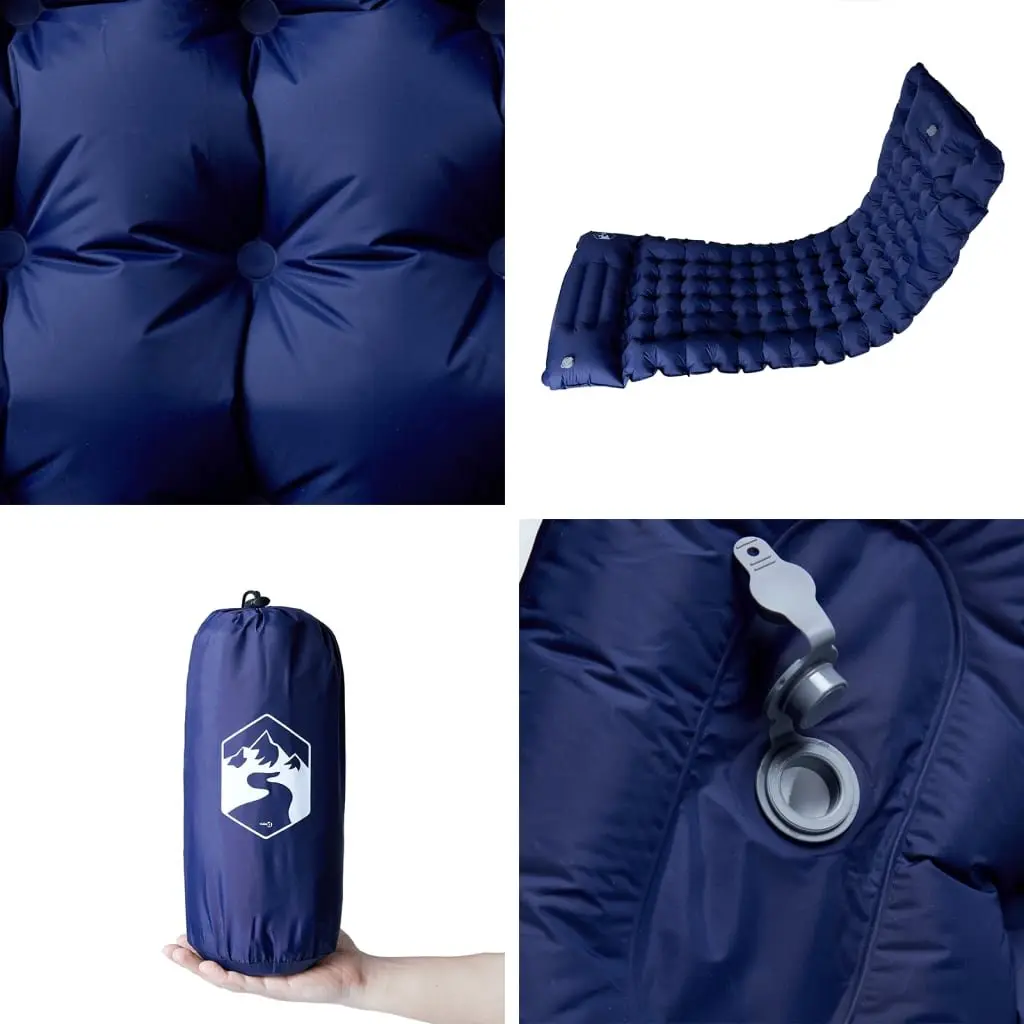 Self Inflating Camping Mattress with Pillow