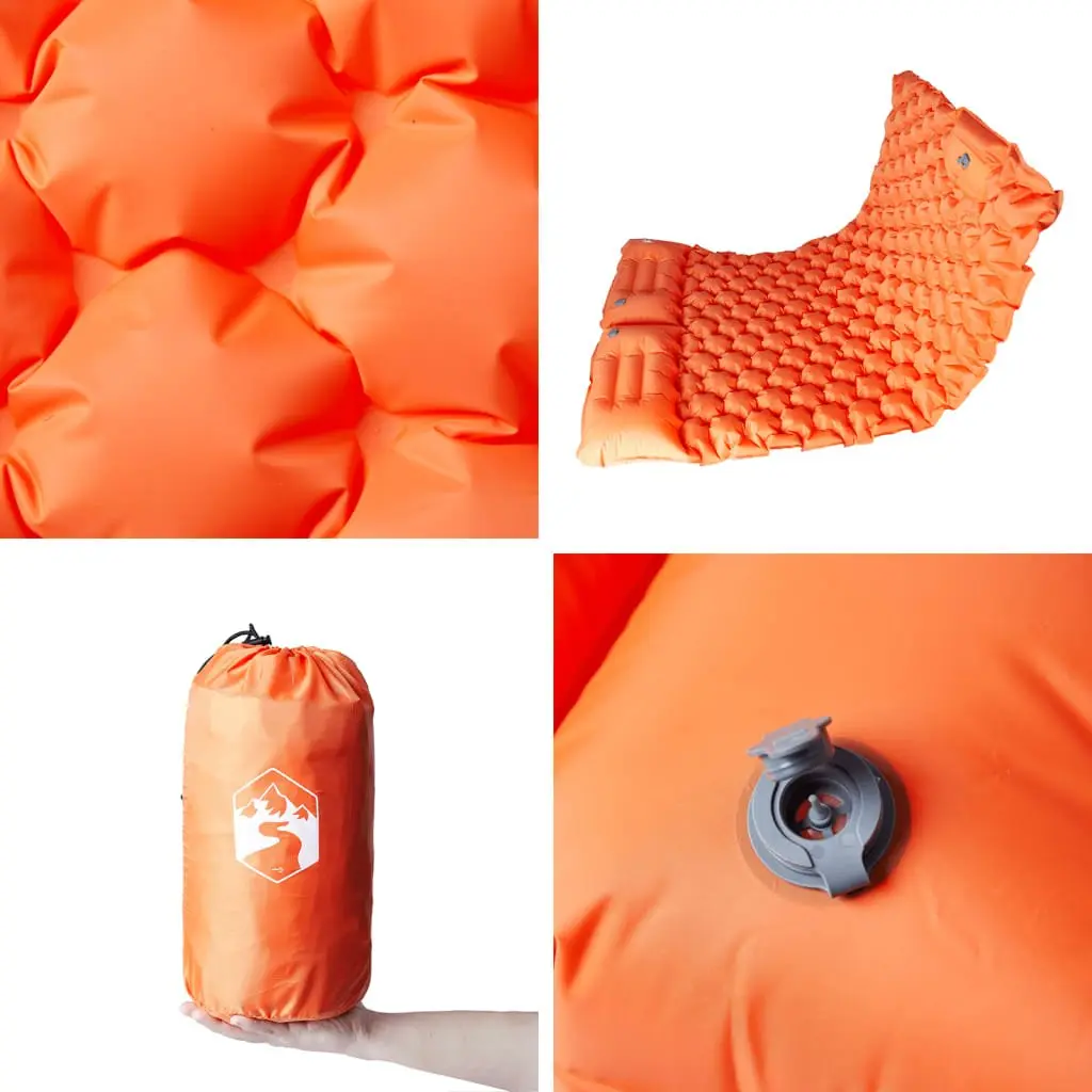 Self Inflating 2-Person Camping Mattress with Pillows