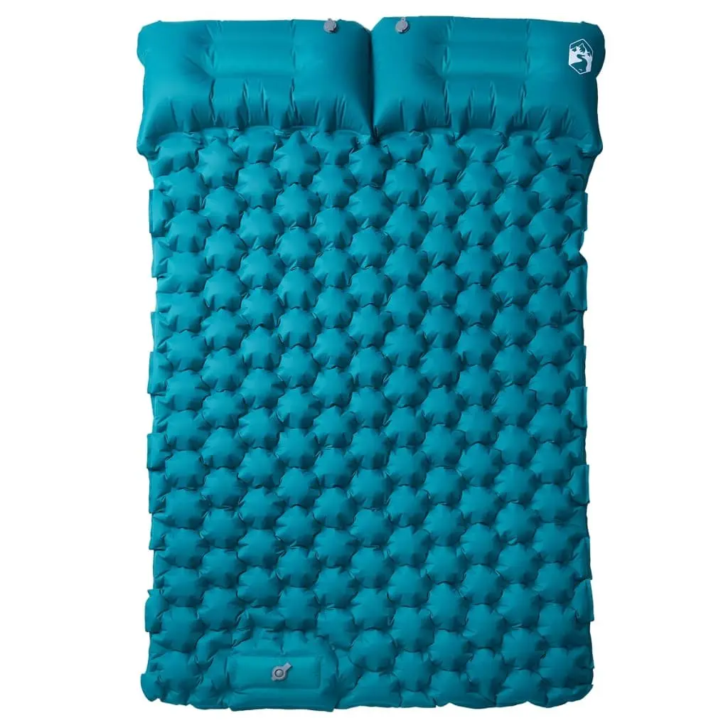 Blue Self Inflating Camping Mattress for 2