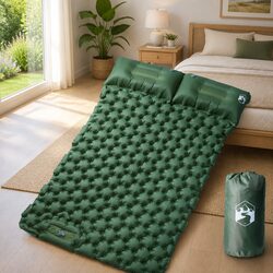 Durable 2-Person Self Inflating Camping Mattress with Pillows