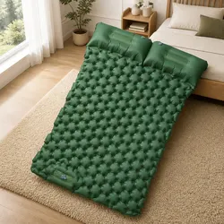 Durable 2-Person Self Inflating Camping Mattress with Pillows