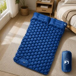 Premium Self-Inflating Camping Mattress for 2 with Pillows