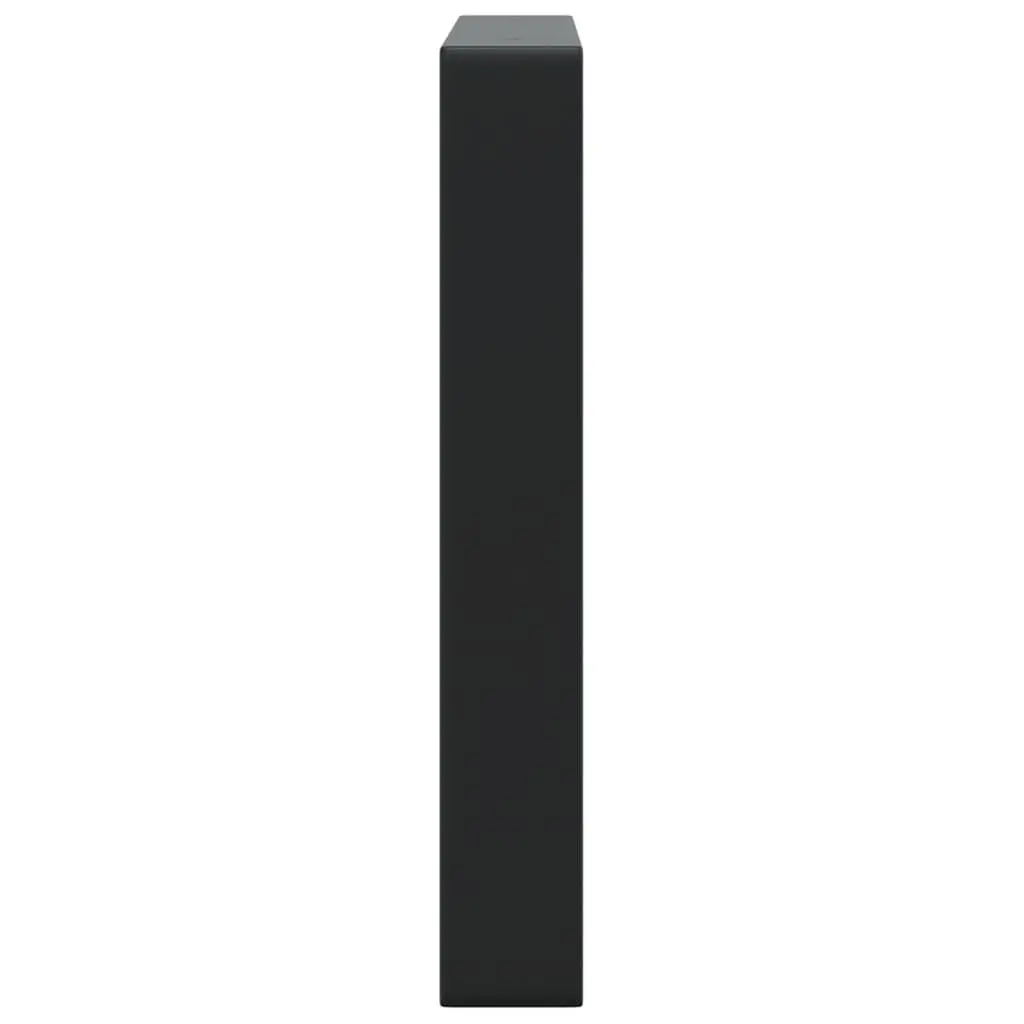 Black Wall Mount Steel Shelf Brackets 2 pcs