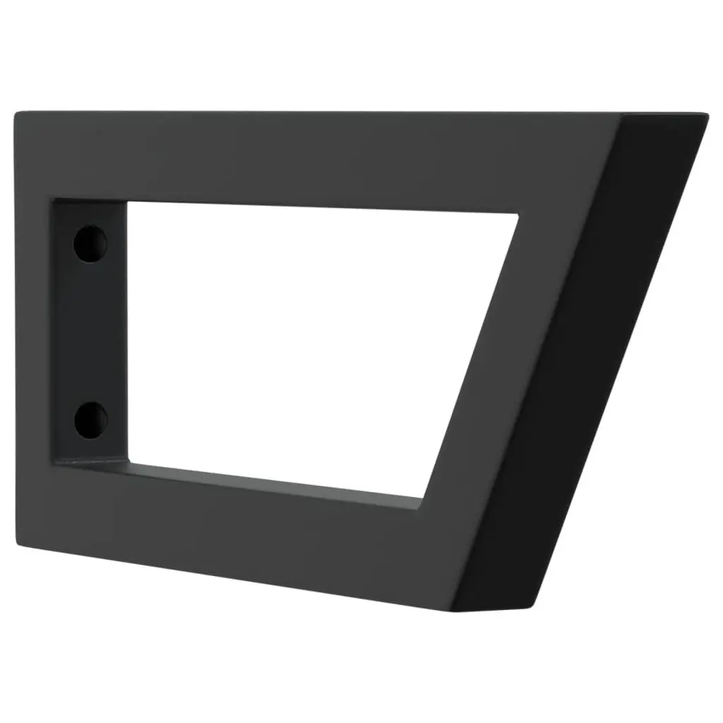 Steel Wall Mount Shelf Brackets for Washbasin 2 pcs Black
