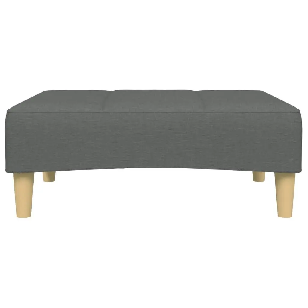 Dark Grey Footstool for Living Spaces