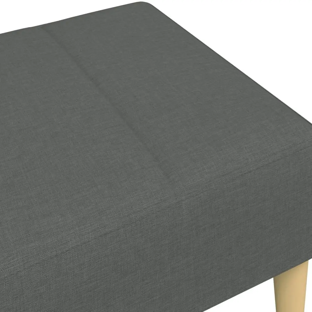 Dark Grey Footstool for Living Spaces