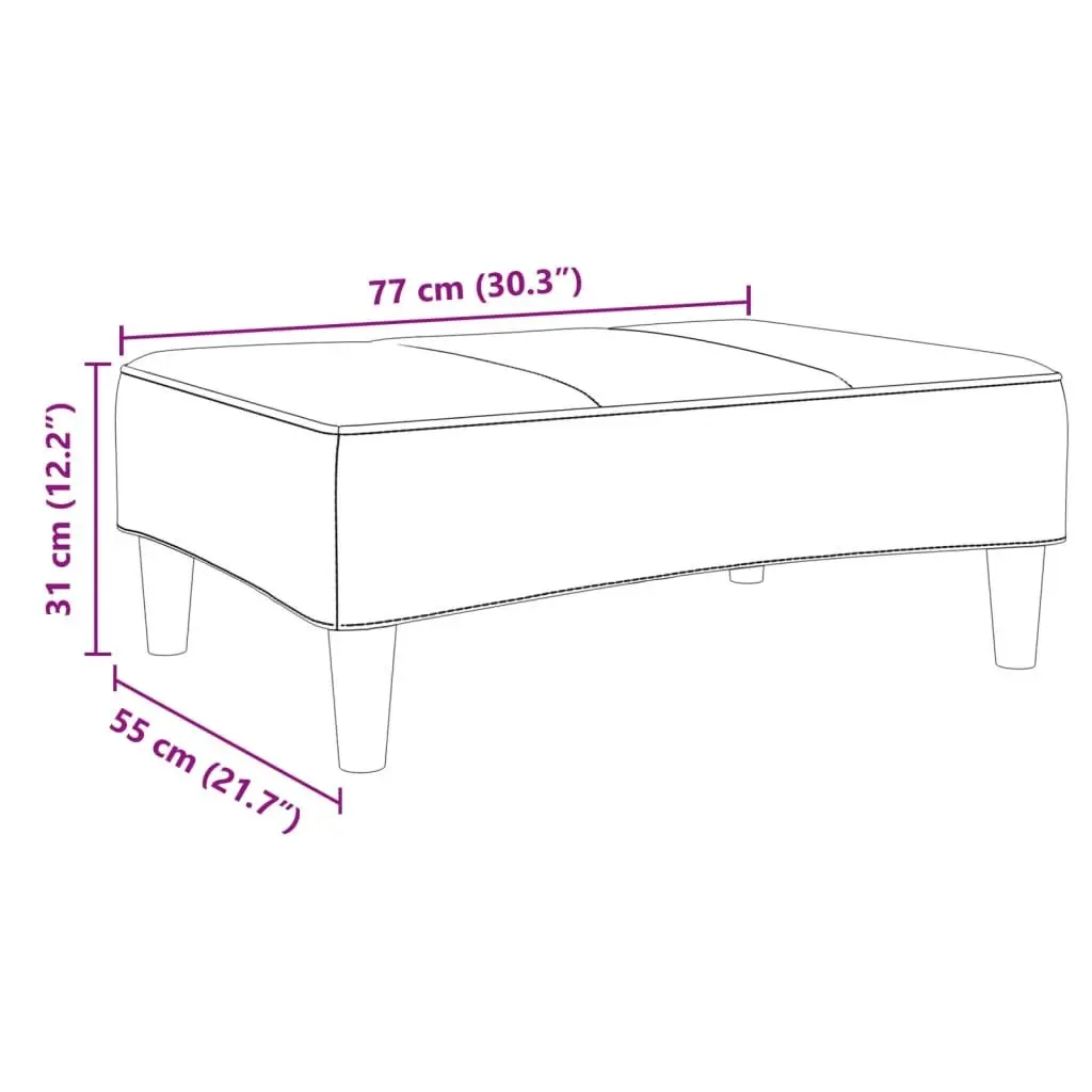Dark Grey Footstool for Living Spaces