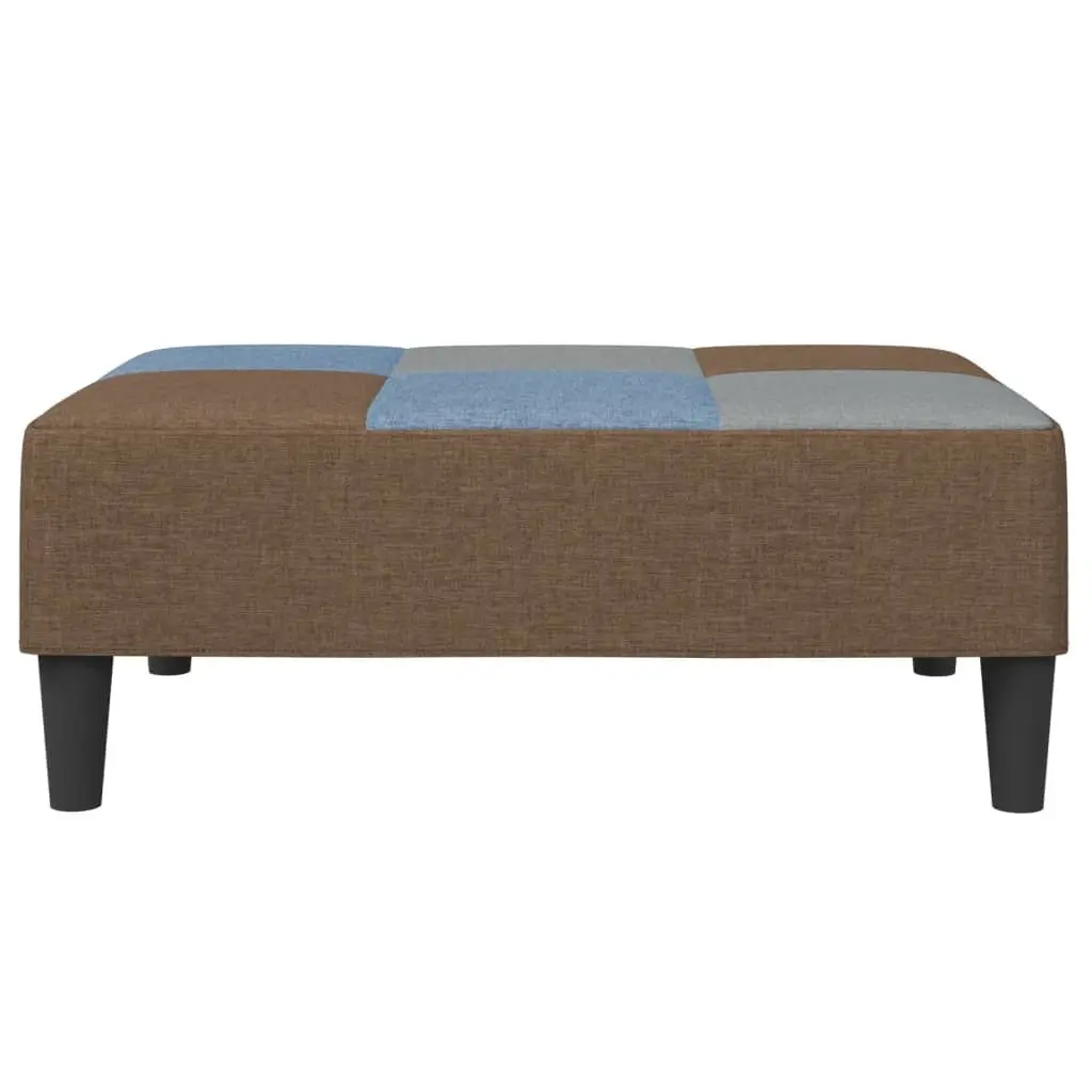 Multicolour Fabric Ottoman Footstool for Living Spaces
