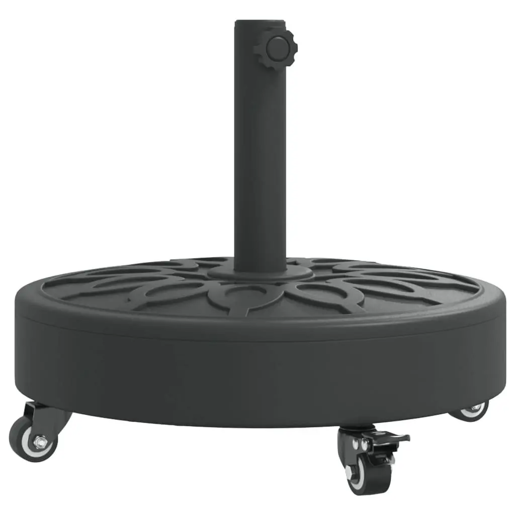 Round Parasol Base with Lockable Wheels
