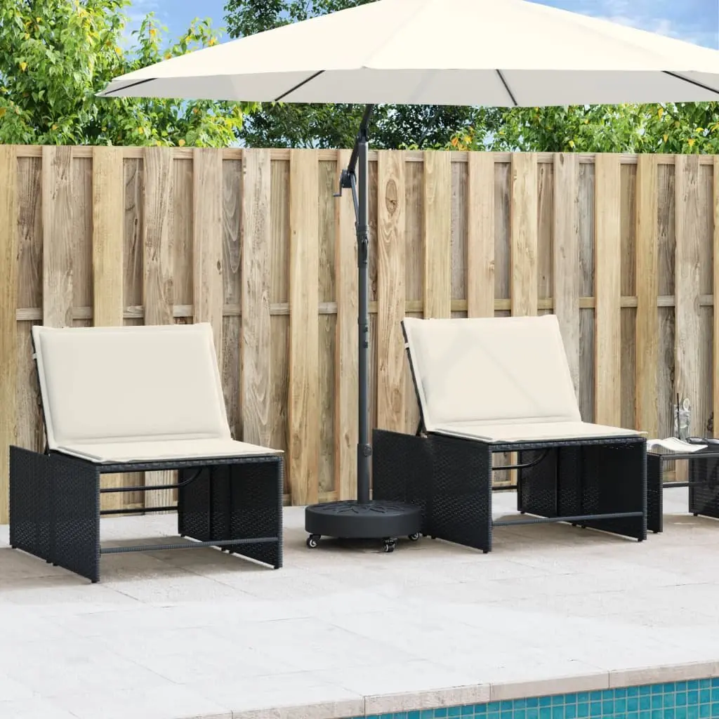 Round Parasol Base with Lockable Wheels