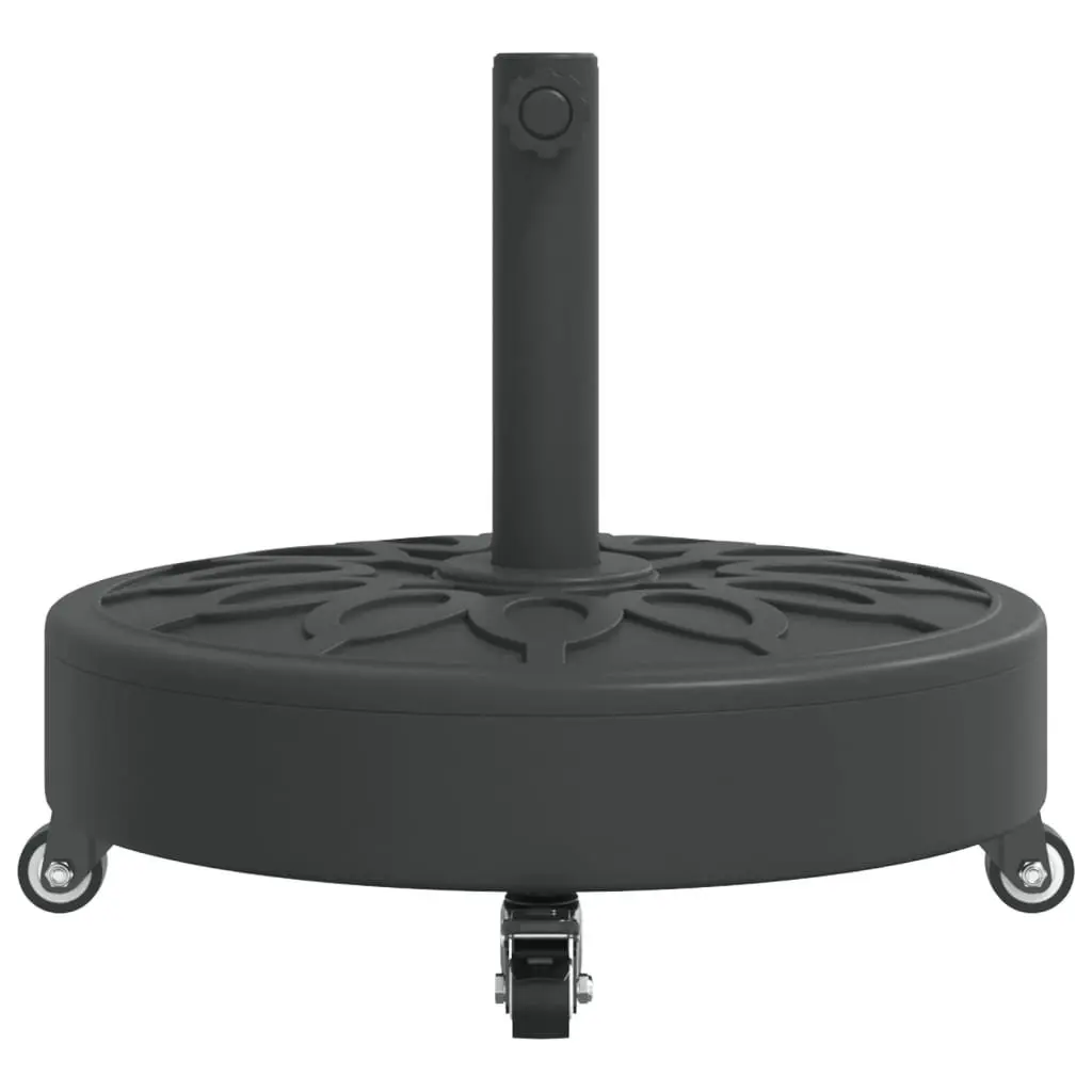 Round Parasol Base with Lockable Wheels