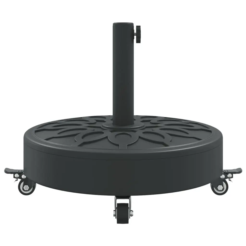 Round Parasol Base with Lockable Wheels